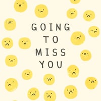 Image of Miss You Faces Card 