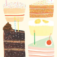 Image of Eat Cake Birthday Card 