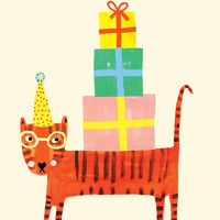 Image of Party Tiger Birthday Card