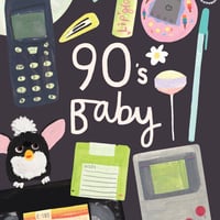 Image of 90's Baby Birthday Card 