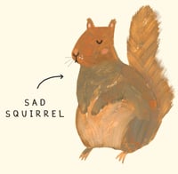 Image of Sad Squirrel Card 