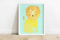 Image of Rise And Shine Lion Print