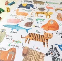 Image of Abc Alphabet Animal Print 