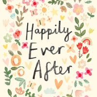 Image of Happily Ever After Floral Card