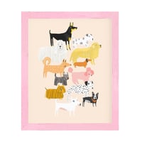 Image of Pink Dogs Print