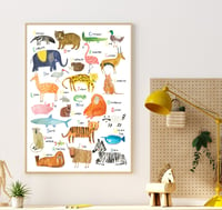 Image of Abc Alphabet Animal Print 