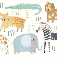 Image of Baby Safari Animals Card 