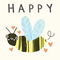 Image of Happy Bee Day Birthday Card 