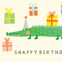 Image of Snappy Birthday Crocodile Card 