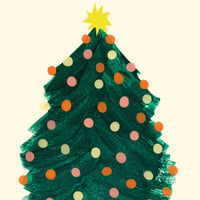 Image of Merry and Bright Tree Christmas Card 