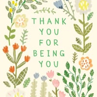 Image of Floral Thankyou Card