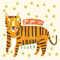 Image of Go Get 'Em Tiger Card 