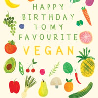 Image of Favourite Vegan Birthday Card