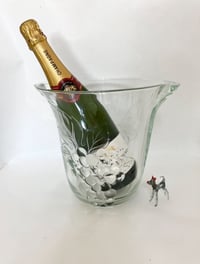 Embossed Glass Wine/Ice Cooler