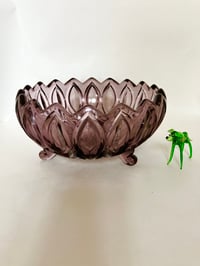 Heavy Amethyst Glass Bowl