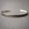 Sterling Silver Rainbow Quote Cuff Bracelet