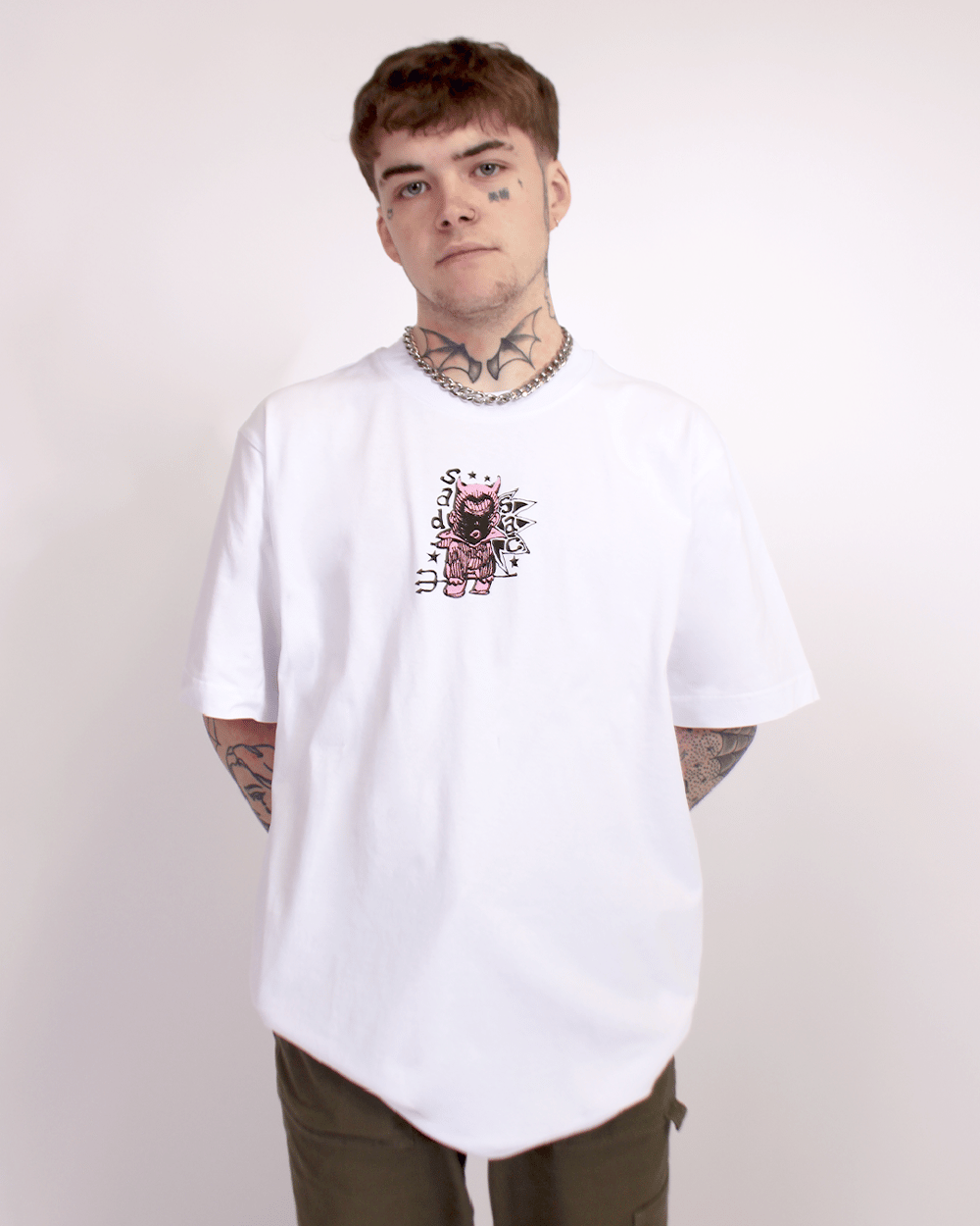 Image of “lil dvl supastar” t-shirt (white)