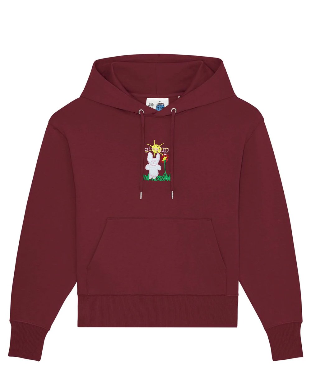 Image of “give up” hoodie (burgundy)