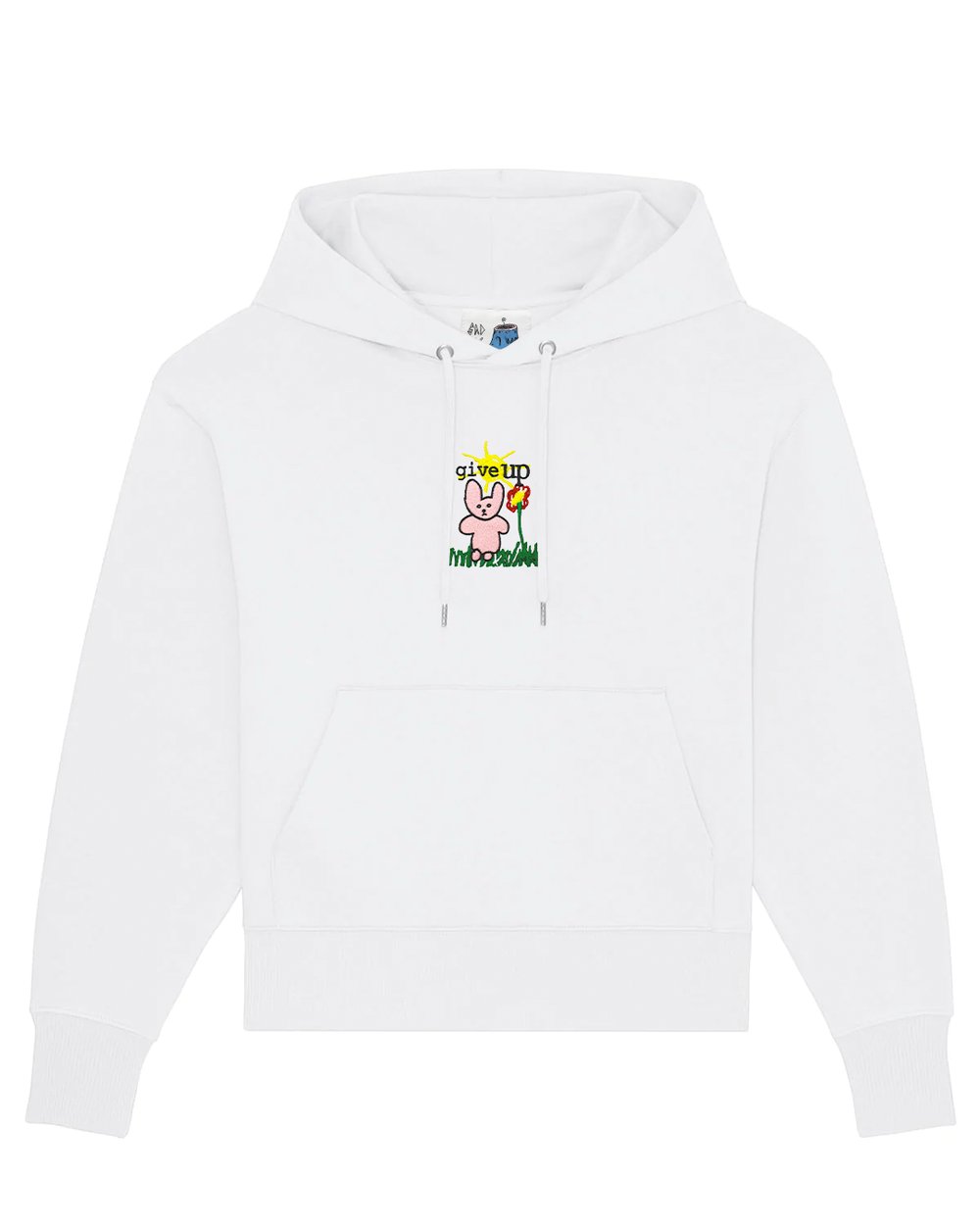 Image of “give up” hoodie (white)