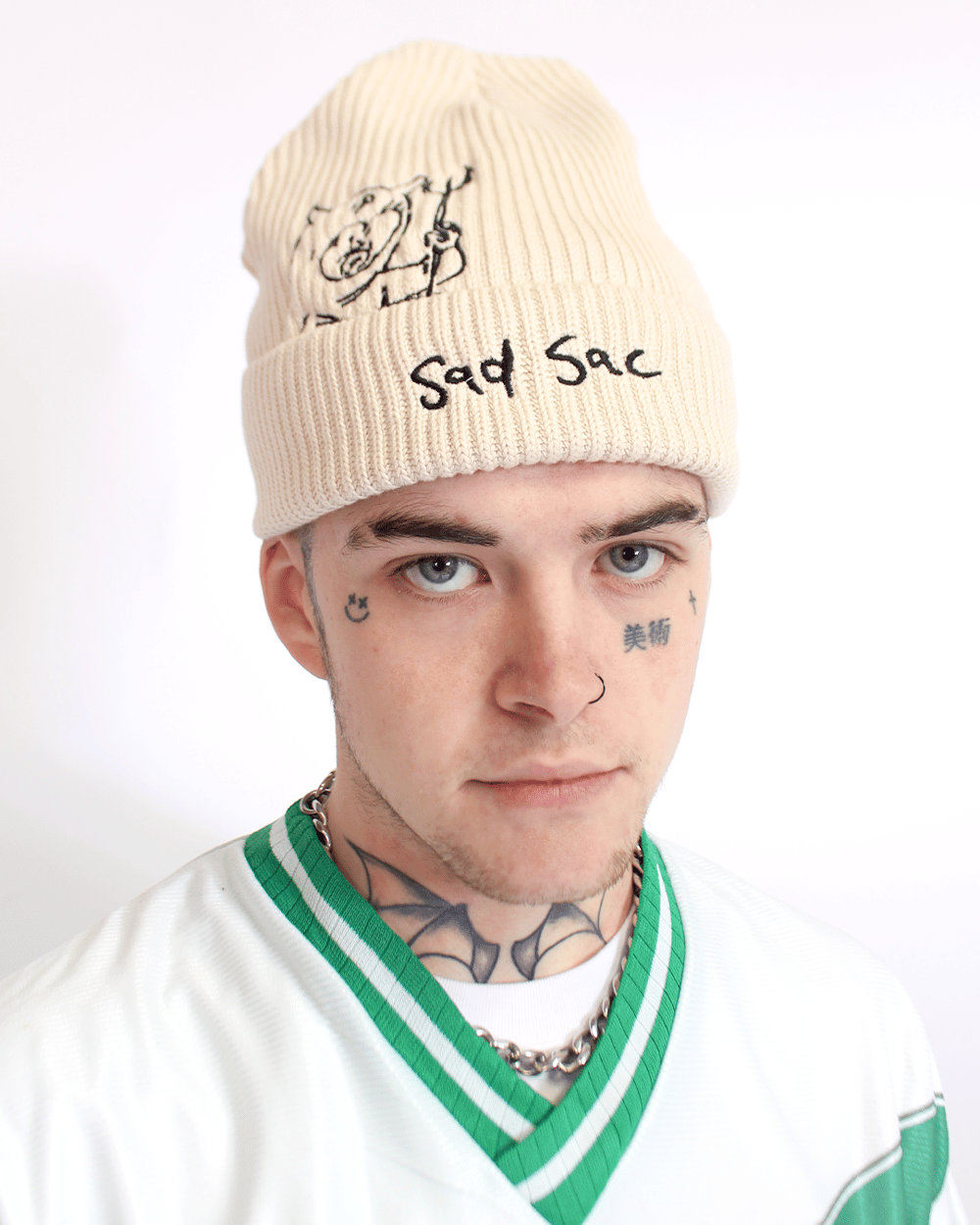 Image of "dvl bb” fisherman beanie (natural)