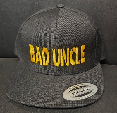 Image of SCUM : BAD UNCLE GOLD LOGO snapback hat