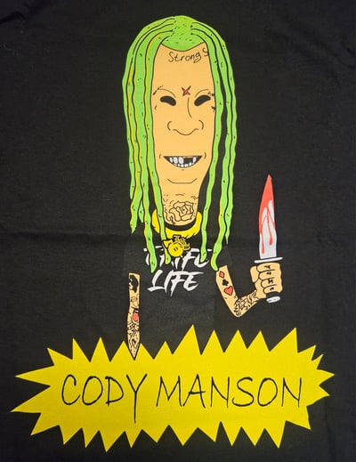 Image of CODY MANSON : BEAVIS & TOOTHLESS tshirt