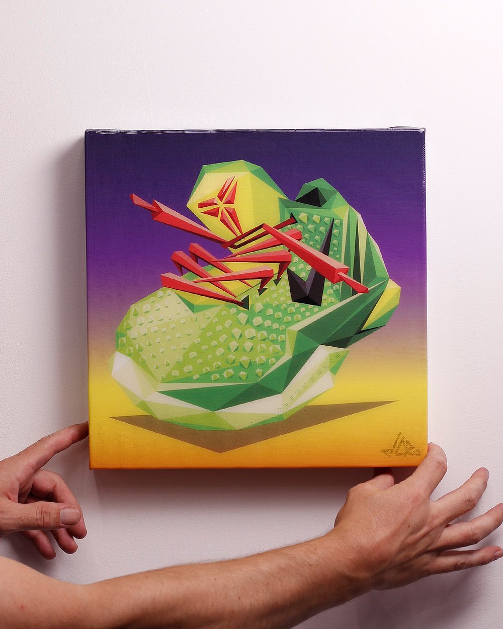 Image of 12 in "Grinch" 1-of-8  Canvas Print + Resin