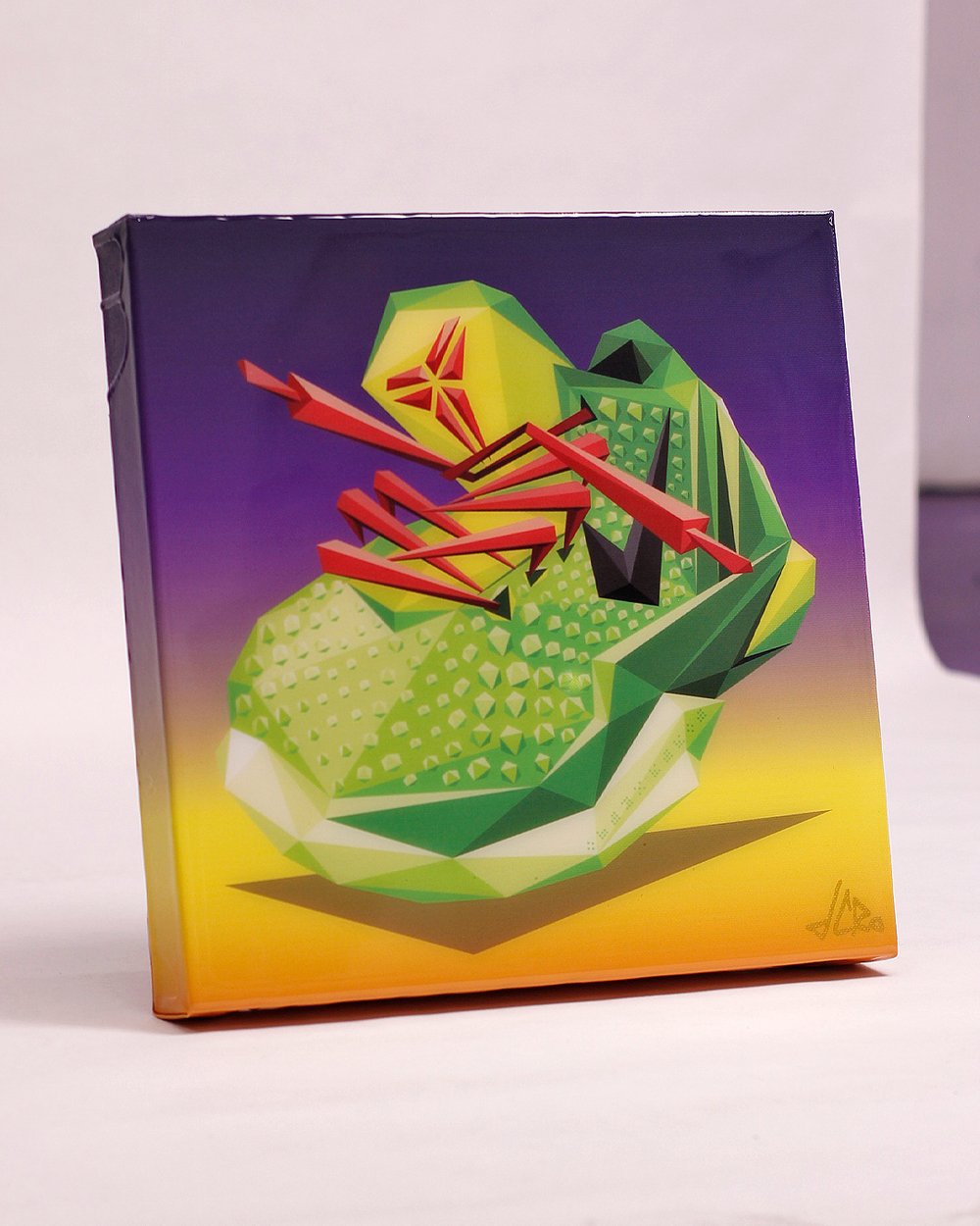 Image of 12 in "Grinch" 1-of-8  Canvas Print + Resin