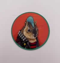 Image 2 of Punk Squirrel Sticker