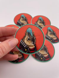 Image 3 of Punk Squirrel Sticker