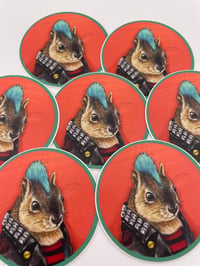 Image 1 of Punk Squirrel Sticker