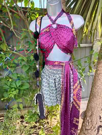 Image 5 of Frida frilly shorts -Purple flower