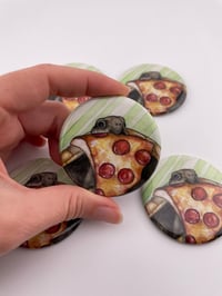 Image 1 of Pizza Turtle Magnet