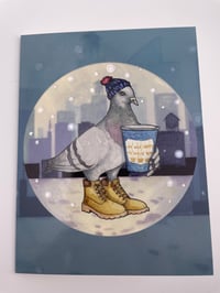 Image 3 of NYC Pigeon Holiday Card