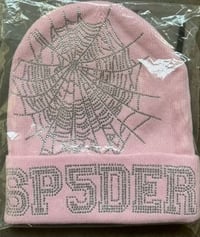 SP5DER WORLDWIDE WEB BEANIE PINK