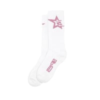 SP5DER WORLDWIDE SP5 SOCKS WHITE-PINK