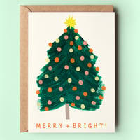 Image of Merry and Bright Tree Christmas Card 