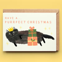 Image of Purrfect Cat Christmas Card