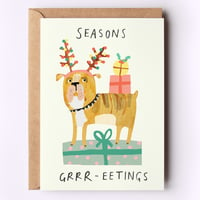Image of Seasons Grr-eetings Dog Christmas Card 