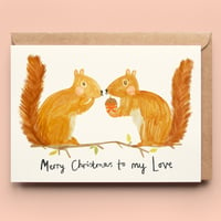 Image of Squirrel Love Christmas Card
