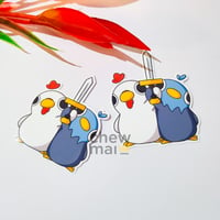 Image 2 of Chicken & Pigeon Sword Duo Vinyl Sticker