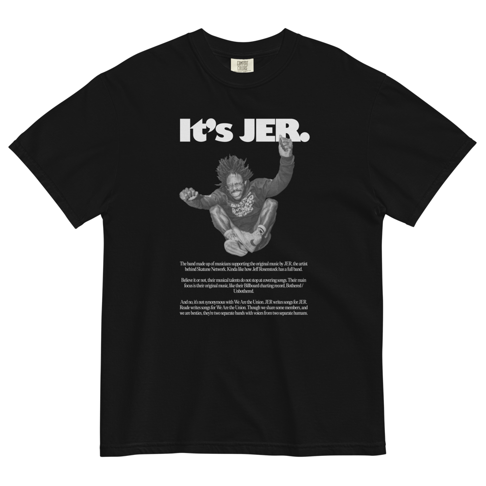 JER | IT'S JER - BLACK T- SHIRT - small only