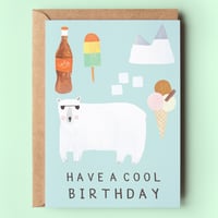 Image of Cool Polar Birthday Card