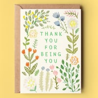 Image of Floral Thankyou Card