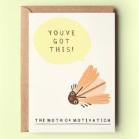 Image of Moth Of Motivation Card