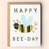 Image of Happy Bee Day Birthday Card 