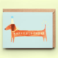 Image of Sausage Dog Birthday Card 