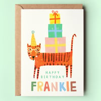 Image of Personalised Tiger Birthday Card 