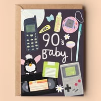 Image of 90's Baby Birthday Card 