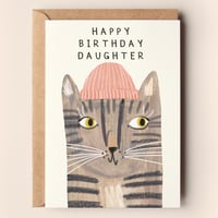 Image of Daughter Cat Birthday Card 